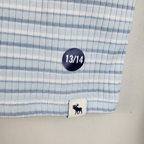 Abercrombie Kids girls 13 / 14 cropped long sleeve cardigan New blue - Picture 2 of 11